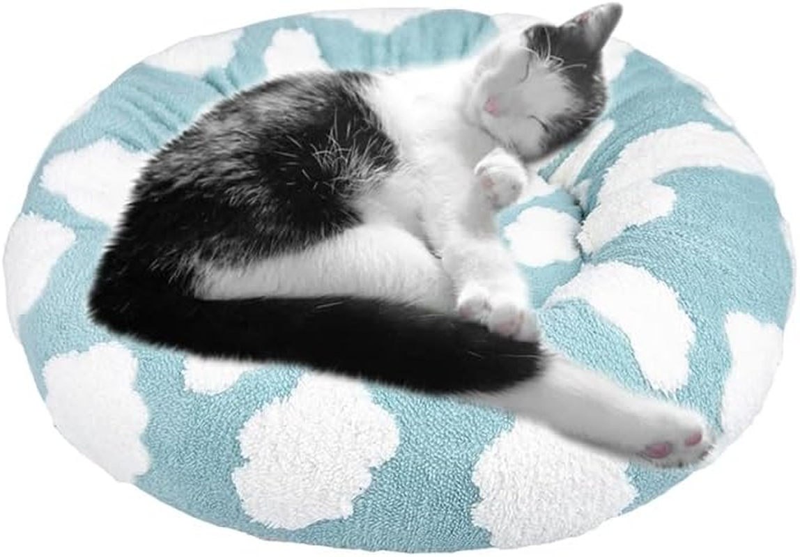 Whiskers & Friends Cat Bed, Cat Beds for Indoor Cats, Washable, for Small Cat Bed, Large Cat Bed, Kitten Bed, Small Dog Bed, Anti-Anxiety Calming Pet Bed, Cat Beds &