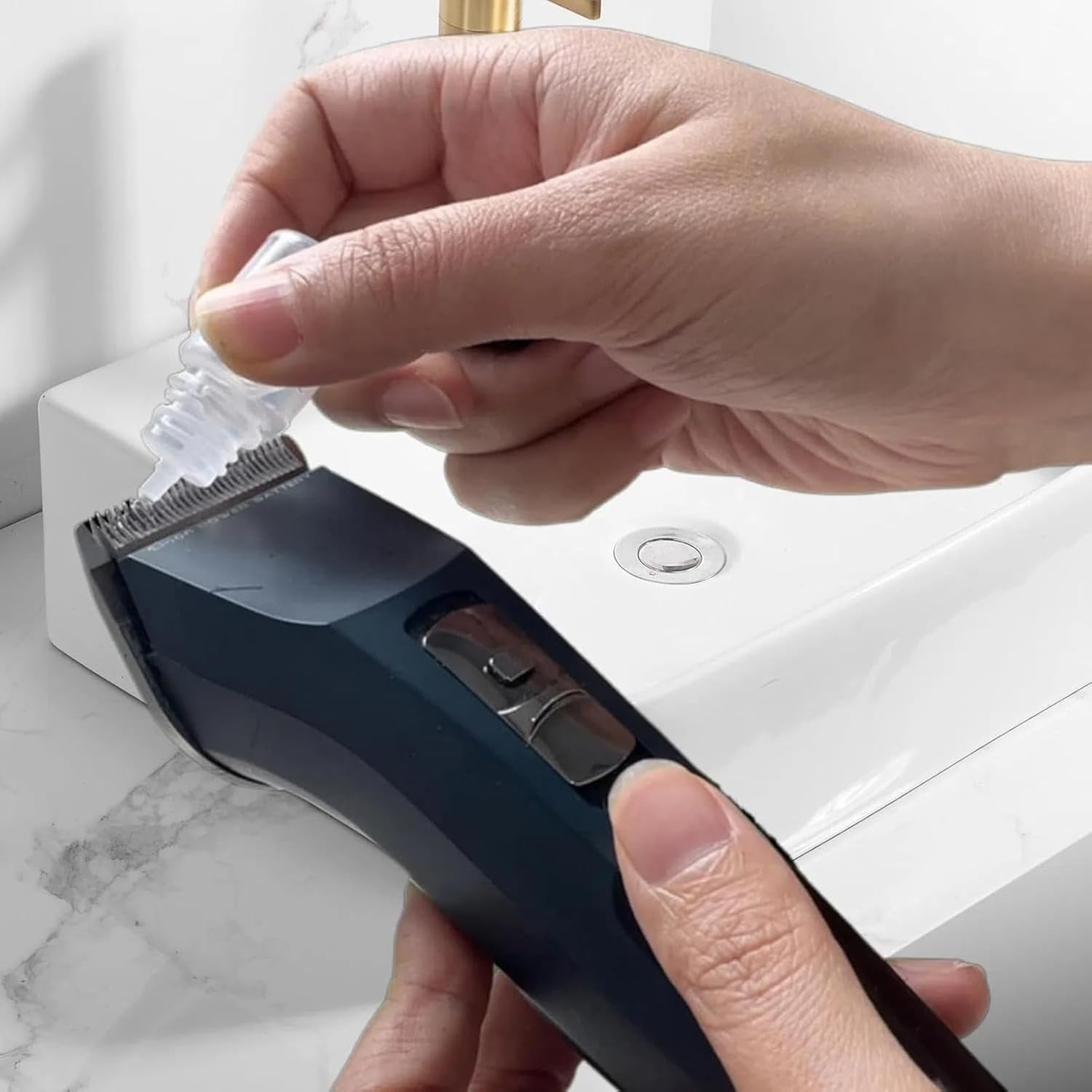 Premium Hair Clipper Blade Lubricating Oil - 10-Bottle Pack (3Ml) | Electric Shaver Oil Lubricant for Smooth Cuts | Anti-Rust & Cooling Spray for Clippers, Trimmers image number 2