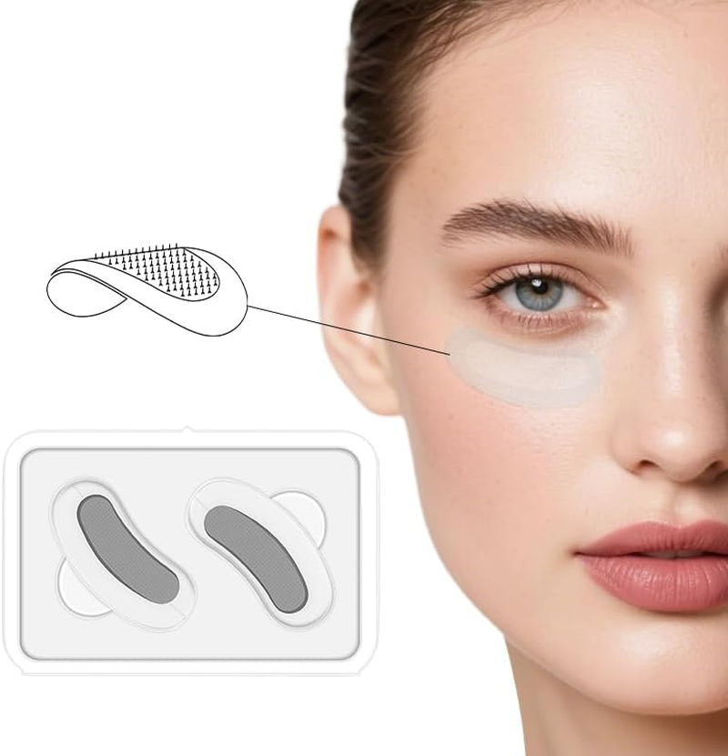 Anti Wrinkle Micro Needle Patches Hyaluronic Acid for Eye Wrinkles, Anti-Aging, Puffy Eyes, Dark Circles, Forehead Lines, 3 Pairs