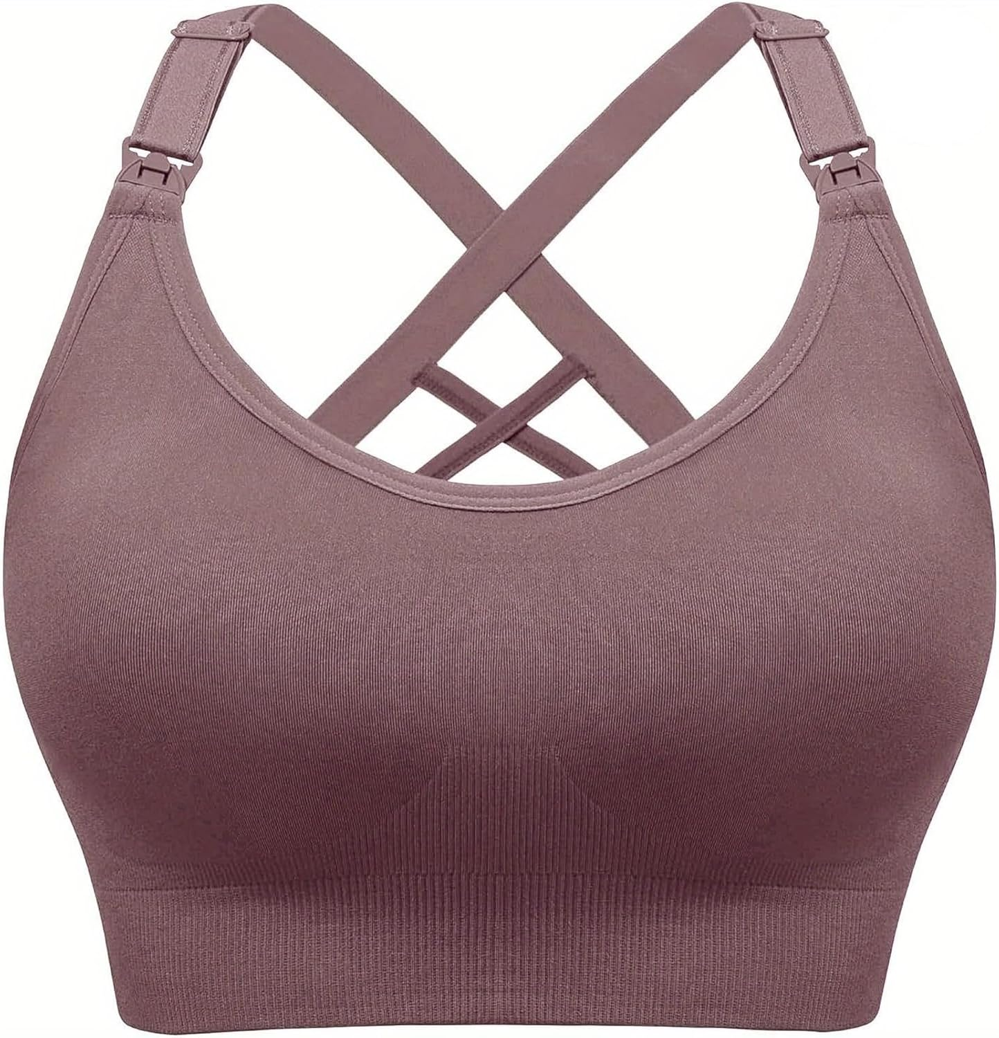 Nursing Sports Bras for Breastfeeding, Seamless Ultra Comfort Bra, Pregnancy Maternity Sleep Bralette Bras for Women image number 3