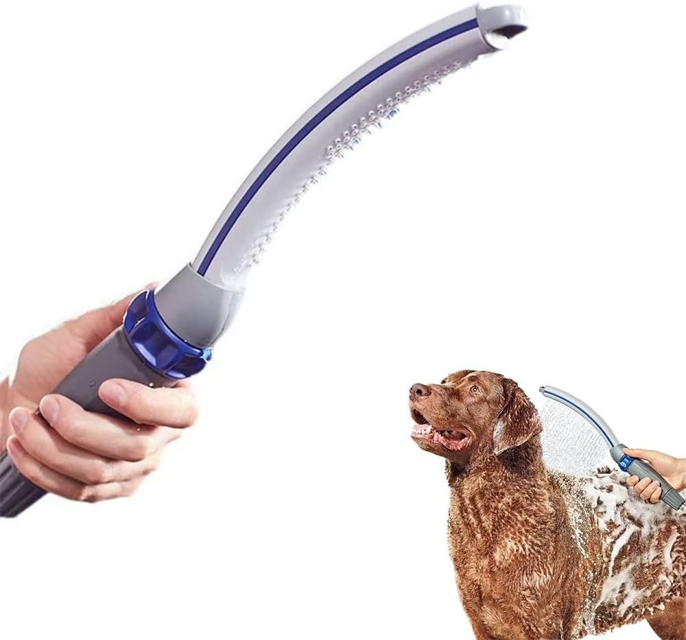 Pet Bathing Tool with Brush &ndash; Multifunction Dog Shower Sprayer with Adjustable Water Flow, 2.5M Hose Grooming Shower Set for Dogs & Cats, Easy Wash & Deshedding Pet Bath Kit image number 3