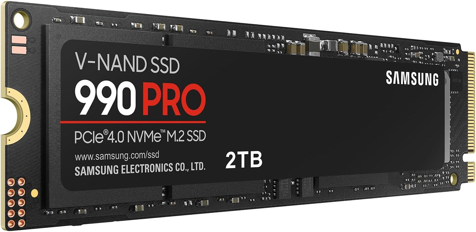Samsung 990 PRO SSD Nvme M.2 Pcie Gen4, M.2 2280 Internal Solid State Hard Drive, Seq. Read Speeds up to 7,450 Mb/S for High End Computing, Gaming, and Heavy Duty Workstations, MZ-V9P2T0B/AM