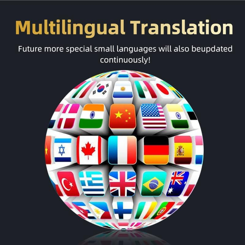 Voice Translator Earphones, Two-Way Translator Device with App for 144 Languages Offline, Intelligent Instant Voice Translator, Bluetooth 5.4 Wireless Music Earphones For image number 3