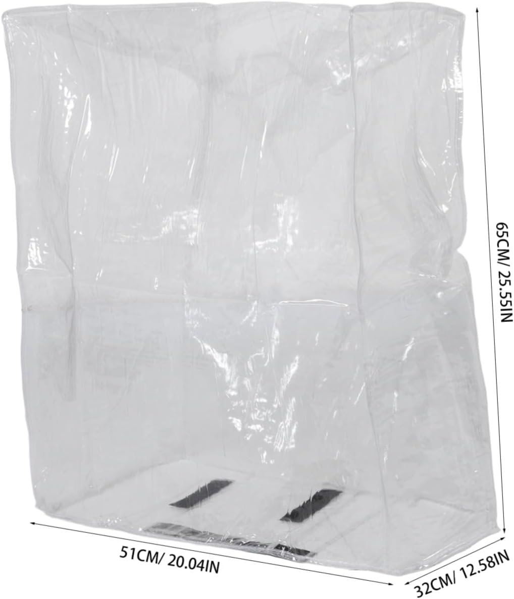 DEARMAMY Luggage Case Protective Cover and Scratch Travel Suitcase Cover Protector Reusable Plastic for Carry Suitcases Fits image number 3