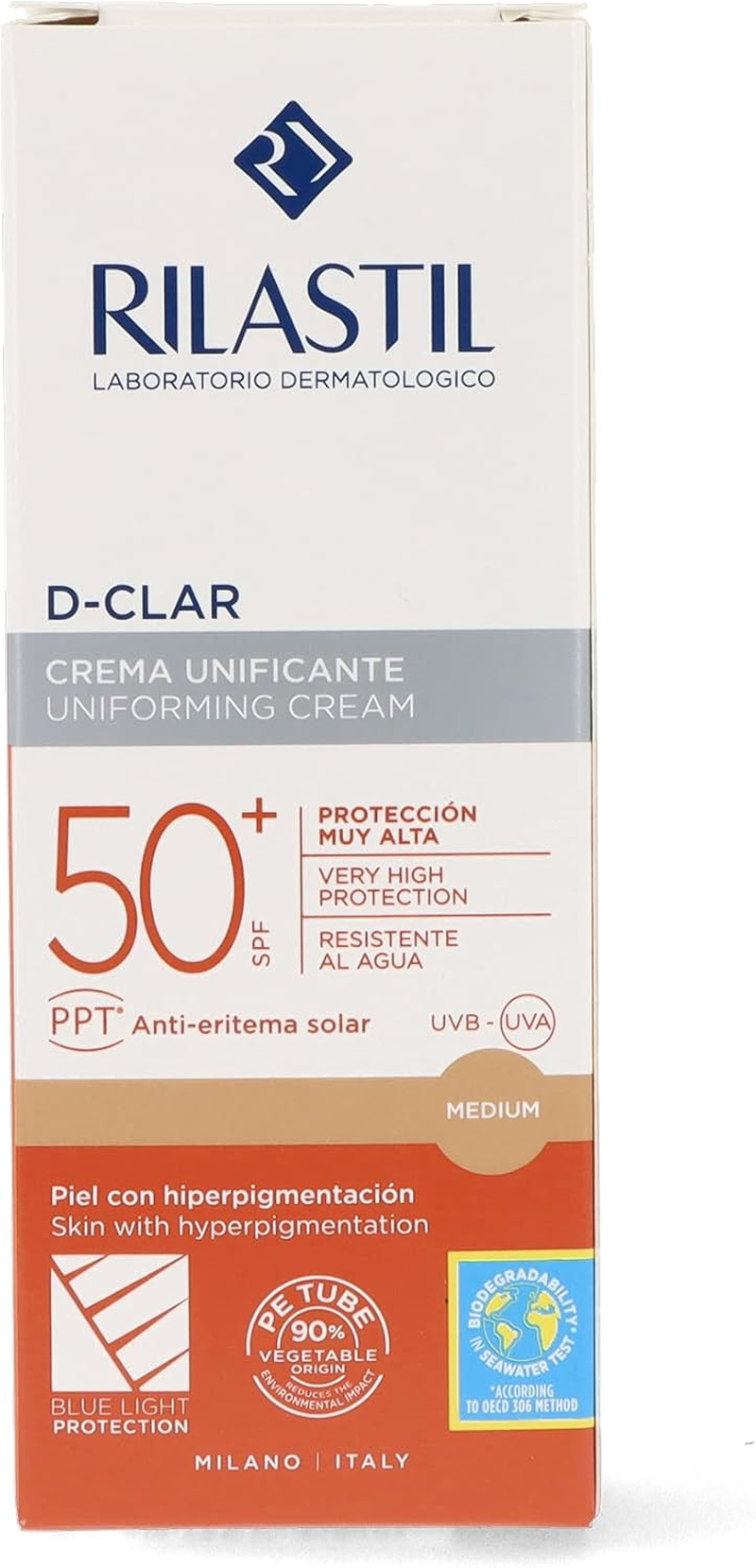 Rilastil Sun System D-Clar Crema Fotoprotettiva Uniformante Medium SPF50+, 40 Ml image number 1