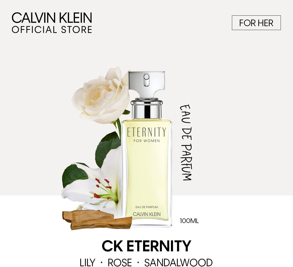 Calvin Klein Eternity Woman 100Ml Edp Fragrance image number 6