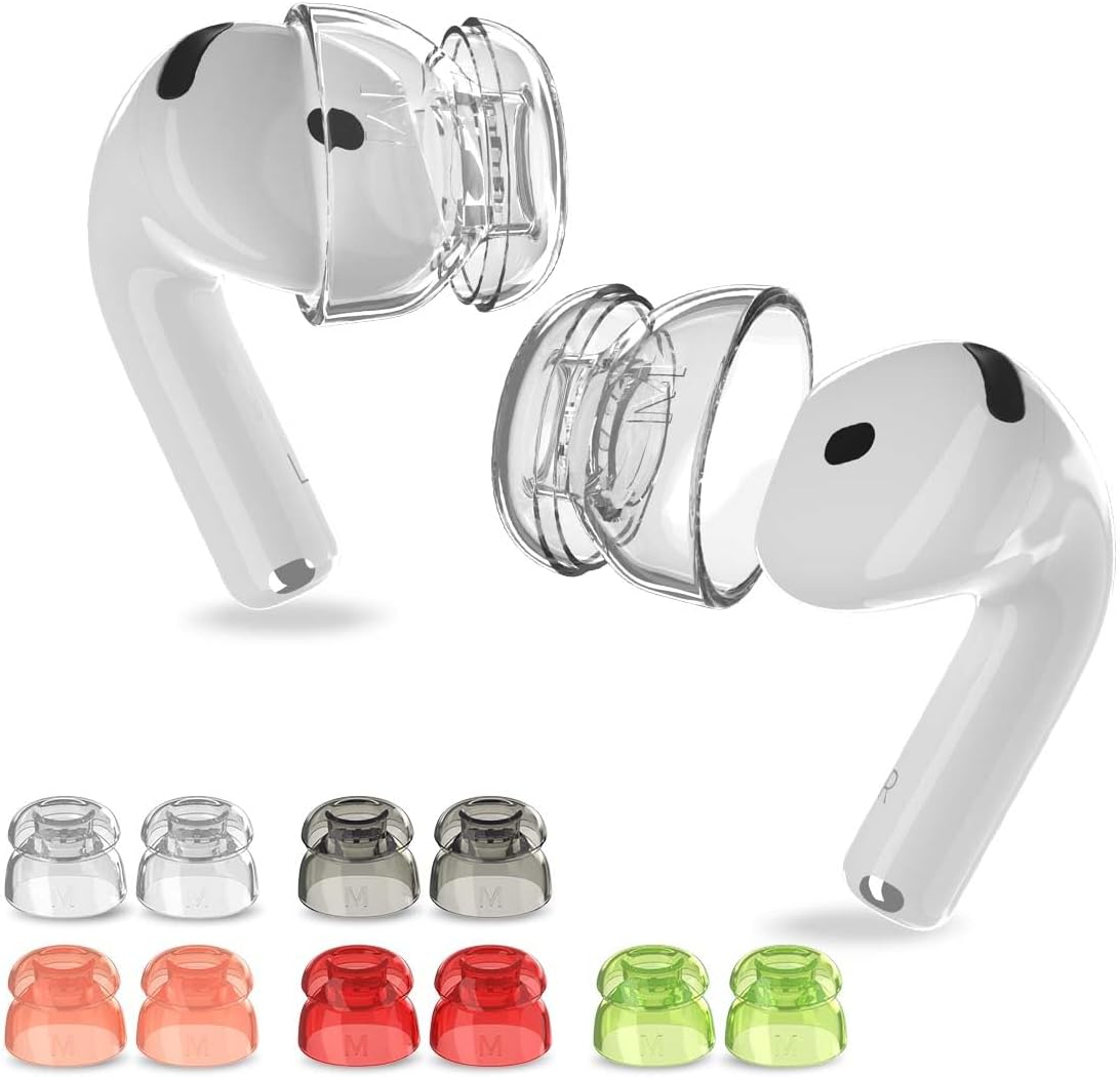 [5 Pairs] Ear Tips Cover for Airpods 4 Earbuds (2024), Soft Silicone Earbuds Cover Airpods 4 Accessories Compatible with Airpods 4Th Generation Earbuds [Not Fit in Charging Case] - 5 Color image number 2