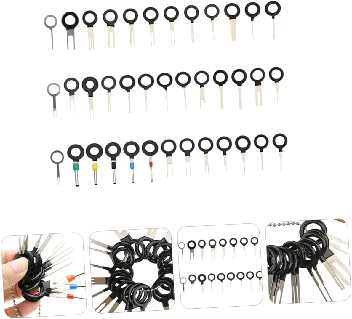 PLAFOPE 82Pcs Terminal Tool Kit Lightweight Wire Connector Pin Extractor for Easy Release and Safe Use Automotive Applications