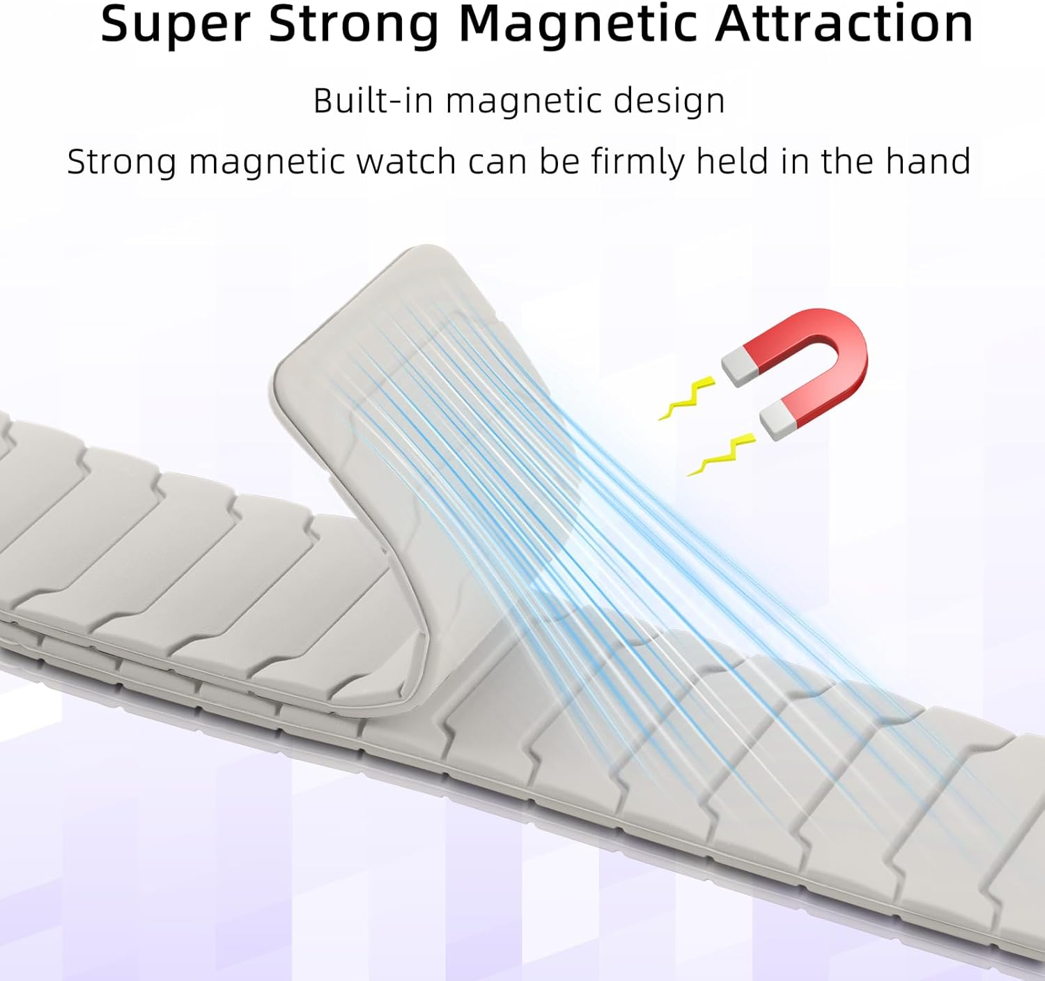 Hinnwer Magnetic Strap Compatible with Apple Watch Straps 46Mm 42Mm 41Mm 40Mm 38Mm 49Mm for Men Women, Strong Silicone Magnetic Sport Loop Bands for Apple Watch SE 2/Se/Series 10/9/8/7/6/5/4/3/2/1 image number 4