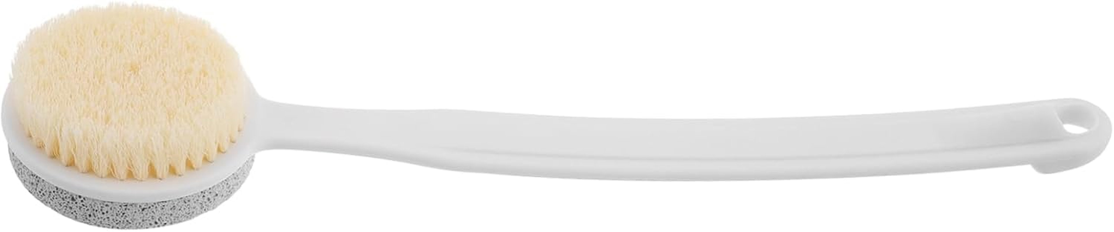 Mikinona Foot Scrubber Exfoliating Pumice Stone Brush Long Handle Callus Remover Foot Care Tool Pedicure Foot File image number 4