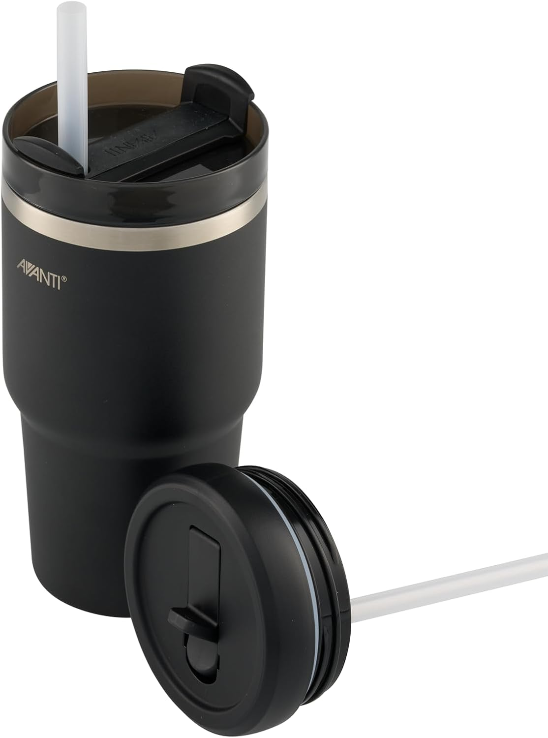 Avanti Hydroquench Stainless Steel Insulated Smoothie Tumbler with 2 Lids 550Ml, Soft Mint