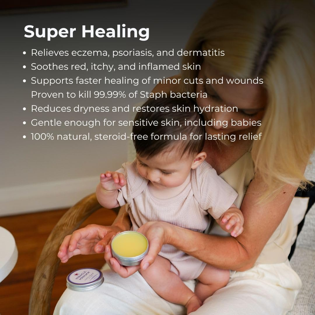Miracle Manuka ? Natural Skin Balm (55G) | Botanical Blend for Everyday Skin Care | Gentle, Steroid-Free & Suitable for All Ages | Made in New Zealand