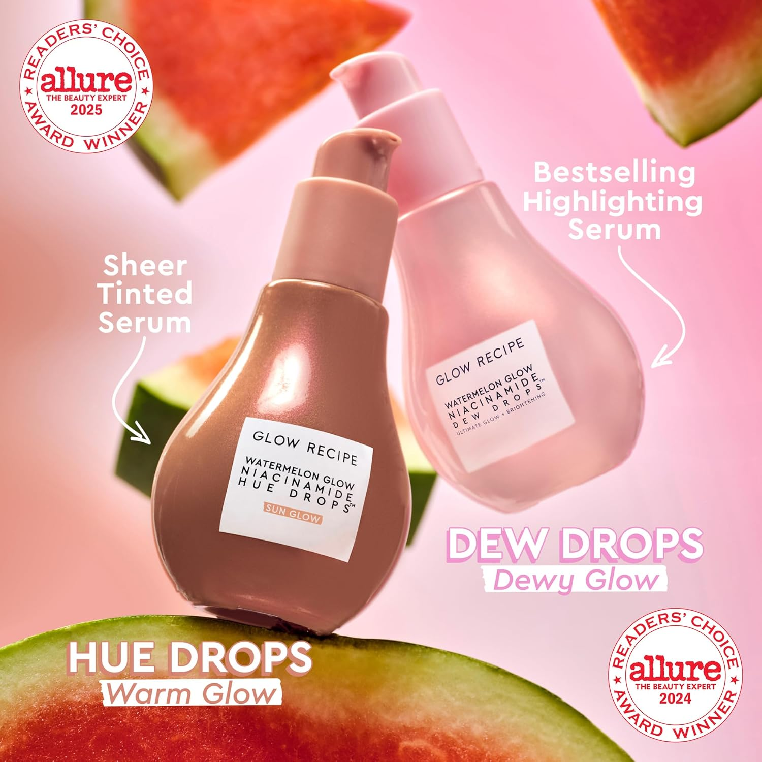 Glow Recipe Watermelon Glow Niacinamide Hue Drops Sun Glow Serum image number 6