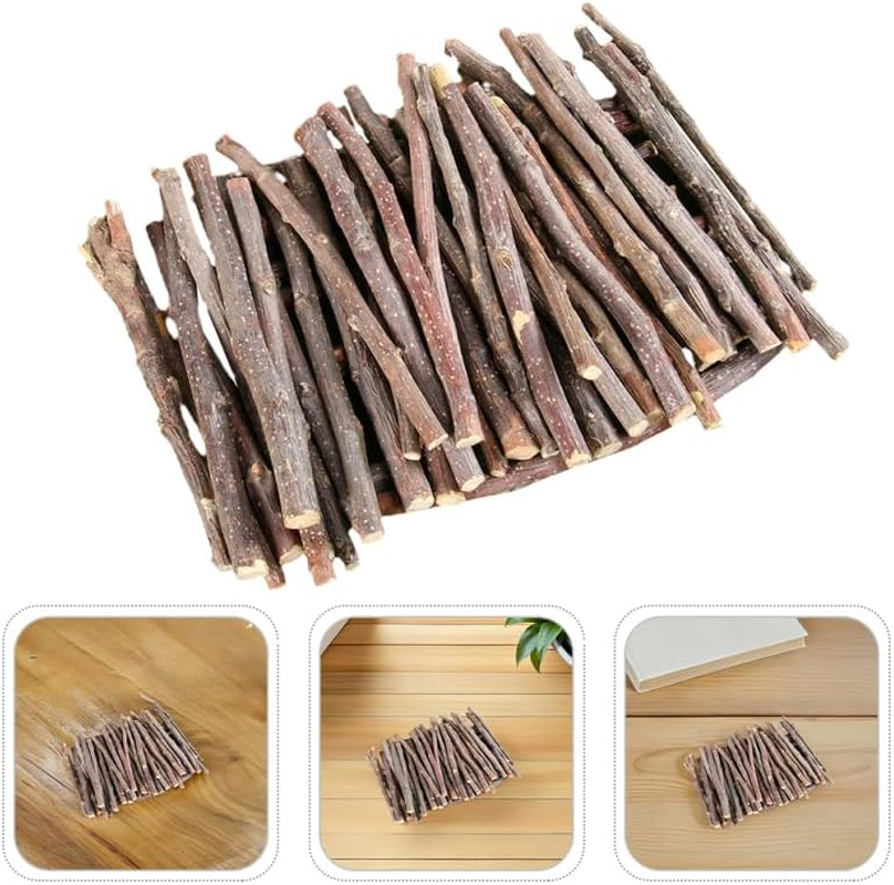 200G Pet Teething Apple Sticks Small Animal Toys Hamster Chew Toys for Rabbits Guinea Pigs Squirrels image number 2