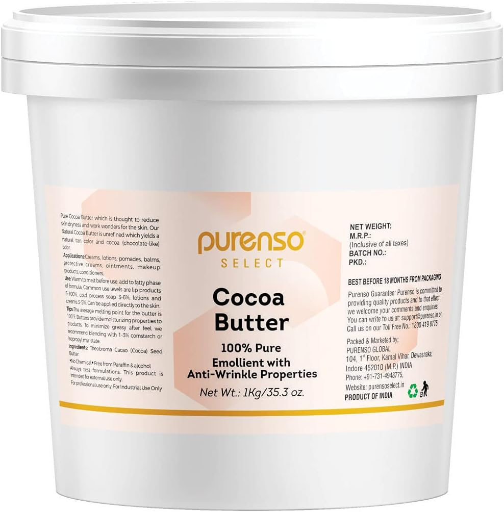 Purenso Select - Unrefined Cocoa Butter, 1Kg