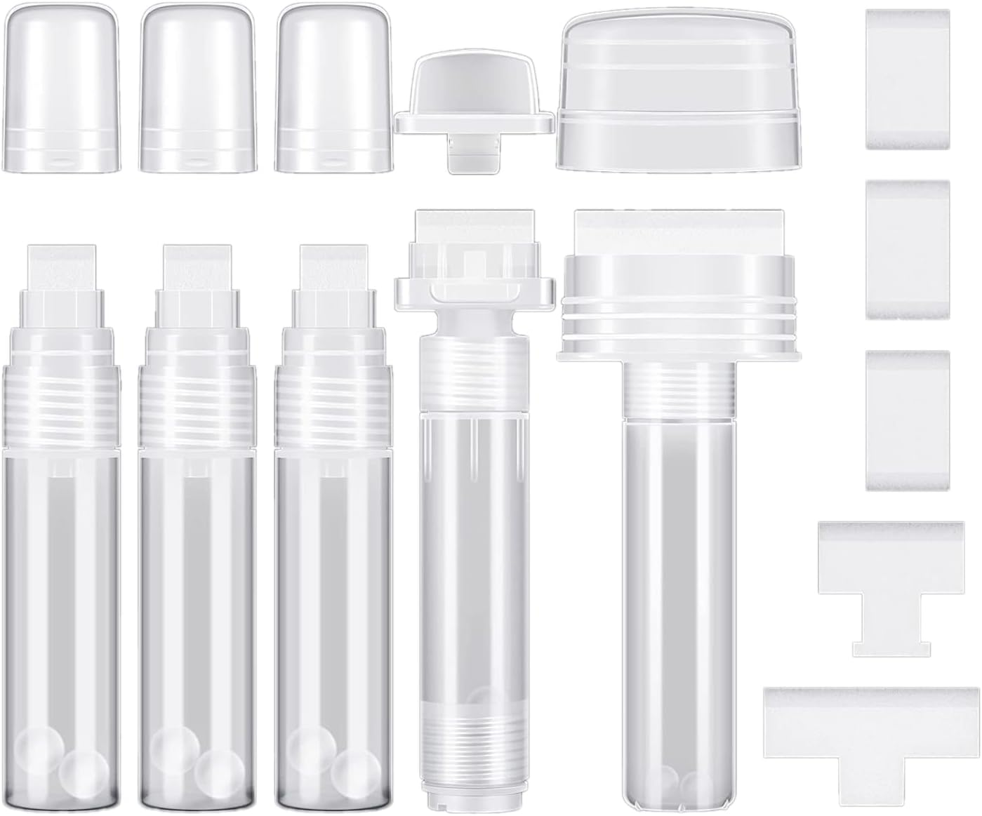 Aribrnten 5 Pack Graffiti Markers Refillable Paint Markers Touch up Paint Pen for with 5 Replacement Tips (50 Mm, 30 Mm, 15 Mm) image number 3