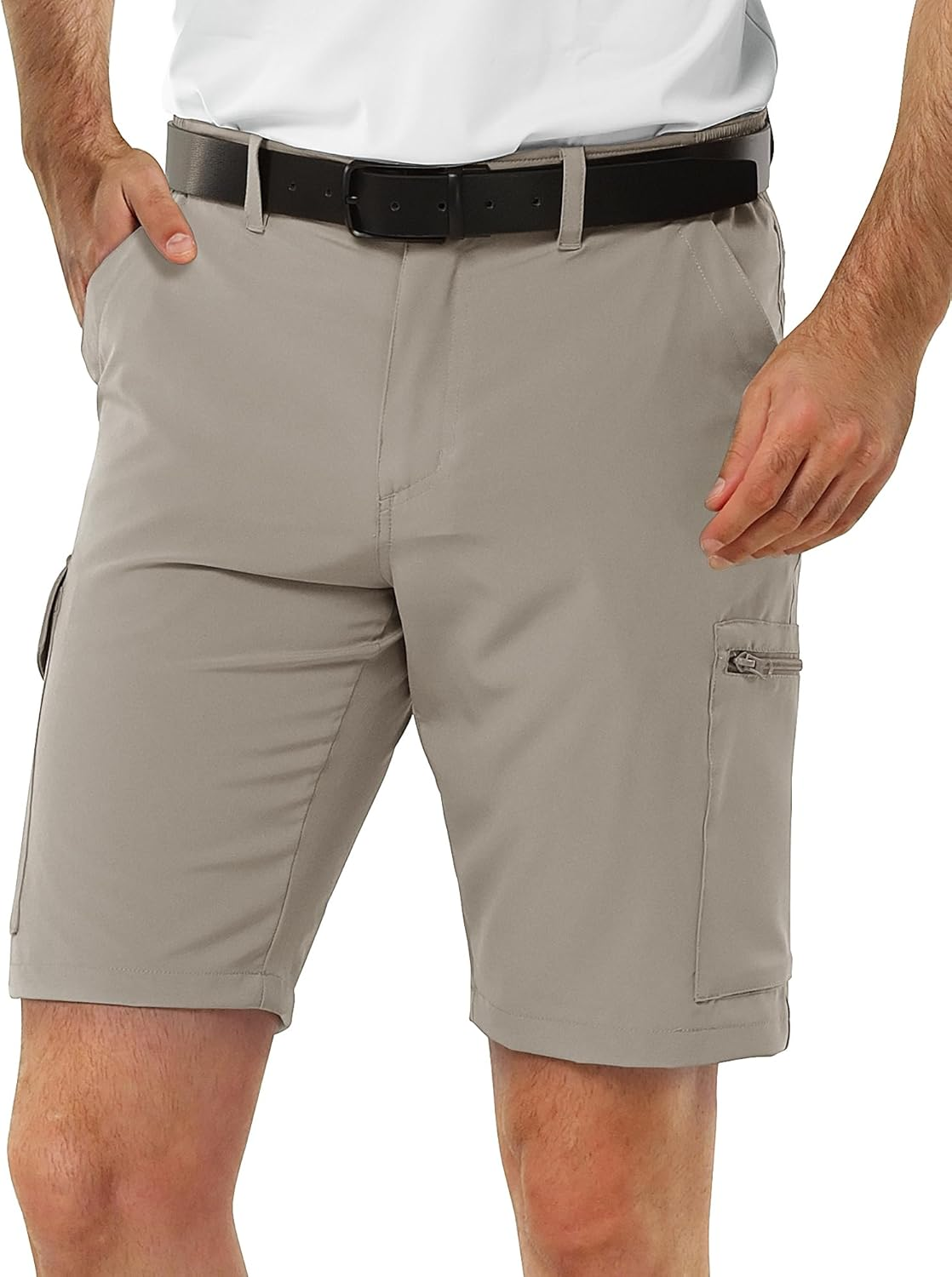 33,000Ft Men'S Golf Shorts with UPF50+ Summer Trekking Pants, Packable Outdoor Cargo Bermuda Shorts with 7 Pockets for Hiking, Camping, Travelling image number 4
