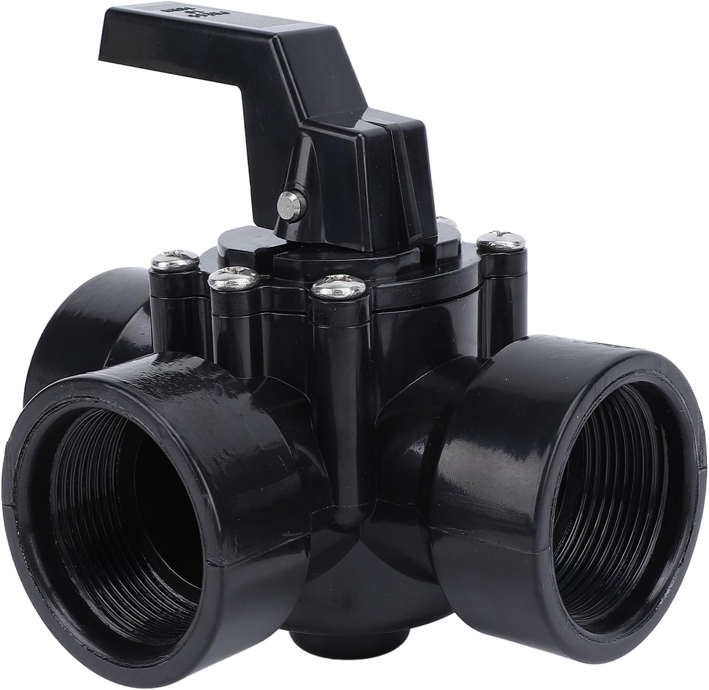 Generic 3 Way Diverter Water Valve, Swimming Pool Seal Water Diverter Valve, 3 Way G1‑1/2In Female Thread Plastic Replacement Part for 4517 Pool Spas image number 4
