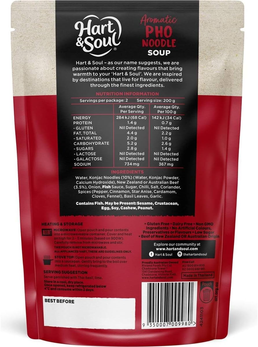 Hart and Soul All Natural Pho Soup 400 G