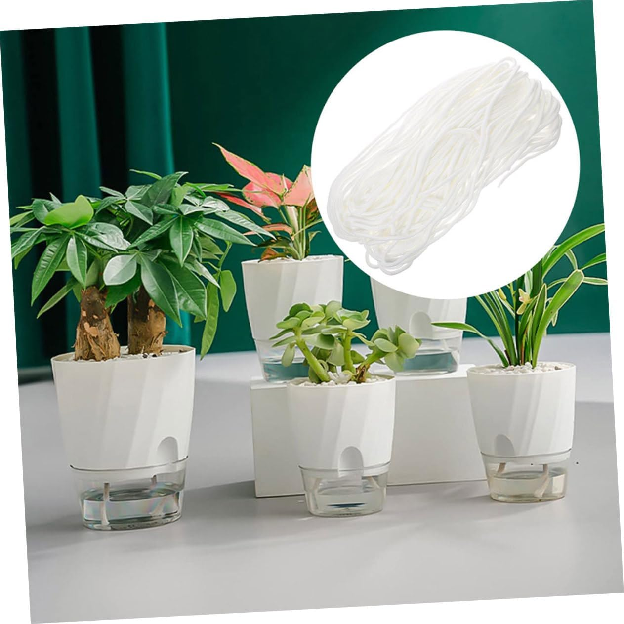 Gardening Cotton Rope Accessories for Self Pot Systems Automatic Device Supplies Indoor Potted Plant Wick Cord Absorbent Cotton Cord for Hydroponic Supply and Garden Plant Care image number 6