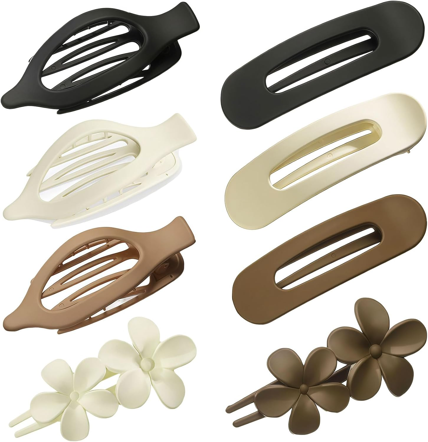 Xanthelle Hair Clips for Women, 8 Piece Duckbill Hair Clips Large, Flat Hair Clips & Duckbill Hair Clips, Non-Slip Hair Clip for Ladies image number 6
