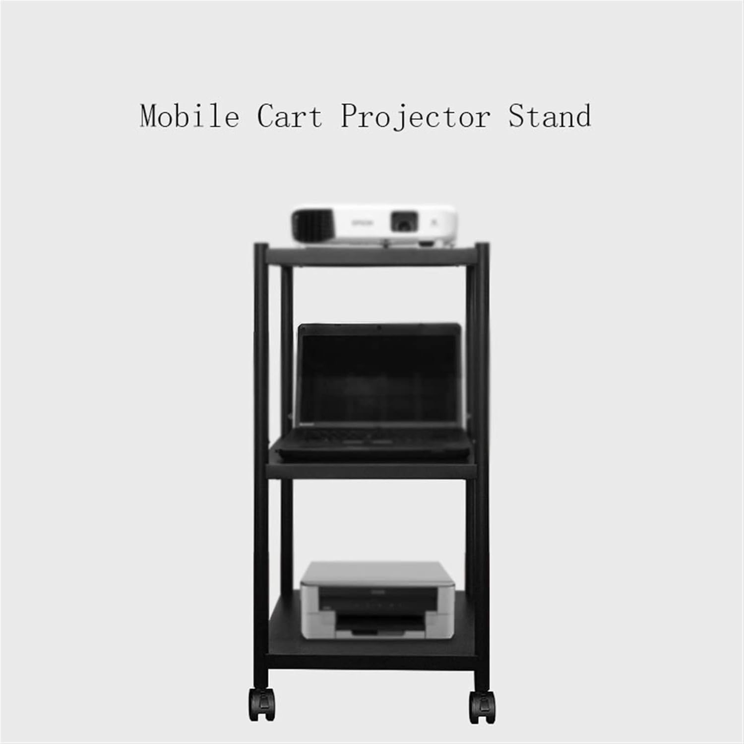 Projector Mount Projector Stand Mobile Four-Wheeled Cart Home Projector Shelf Home Living Room Office Conference Room Universal Pulley Projector Rack Universal Projector Stand
