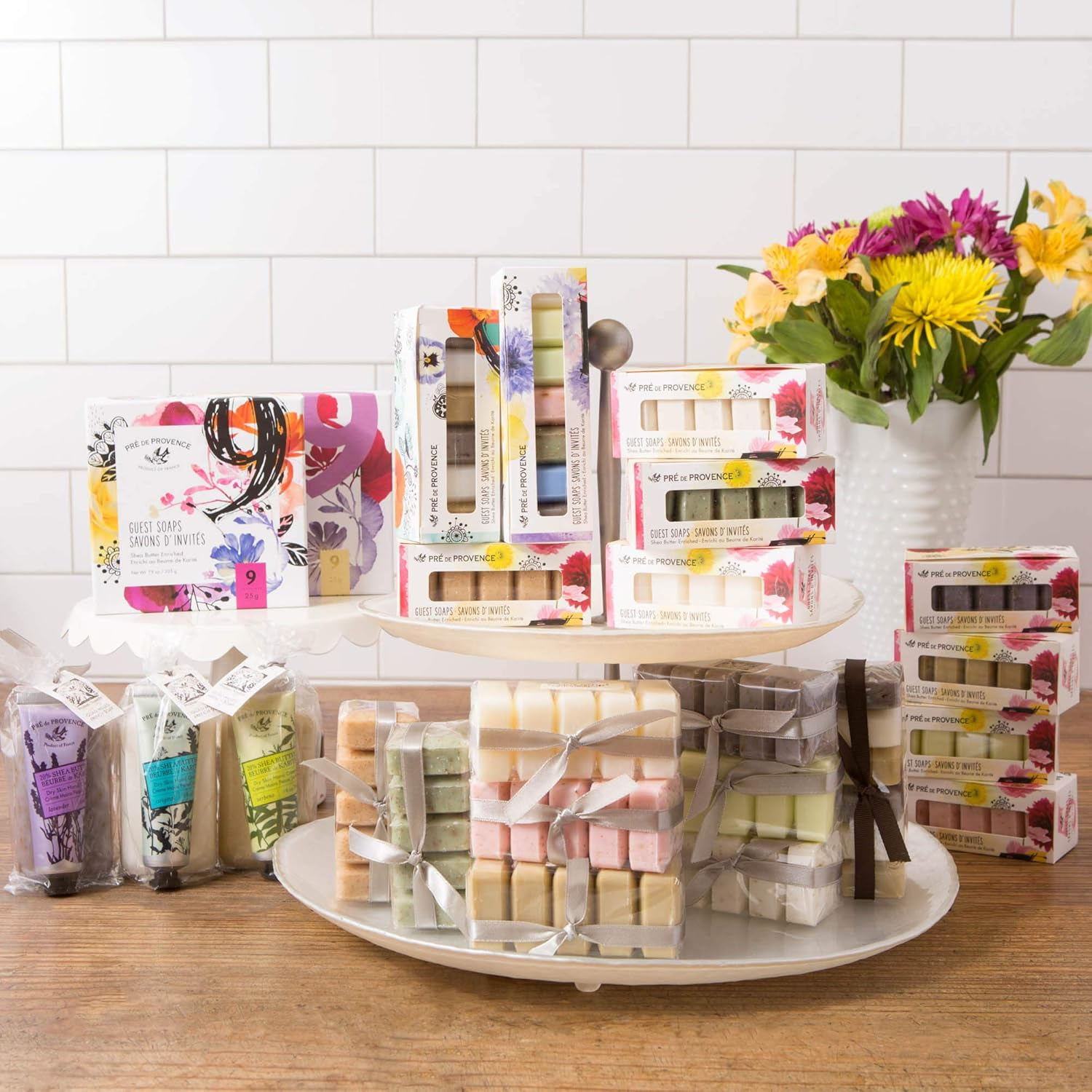 Pre De Provence French Soap Assorted Boutique Luxury Gift Box (Set of 9), Scented Herb image number 5