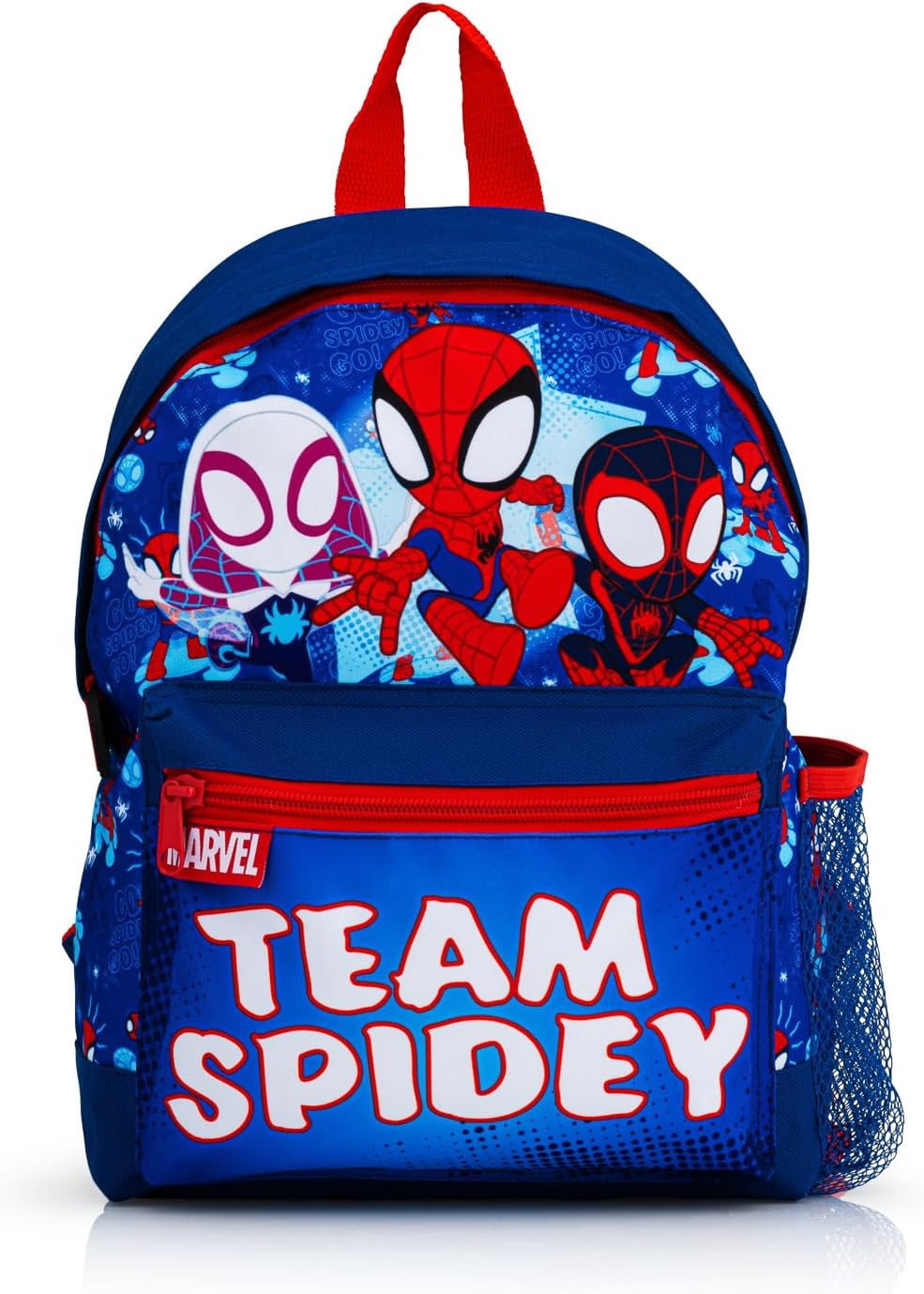 Marvel Spidey & His Amazing Friends Backpack 4 Piece School Set | Includes Backpack, Lunch Box, Water Bottle, and Pencil Case | Boys Back to School Essentials | Kangaroo Pocket & Mesh Side Pocket image number 3