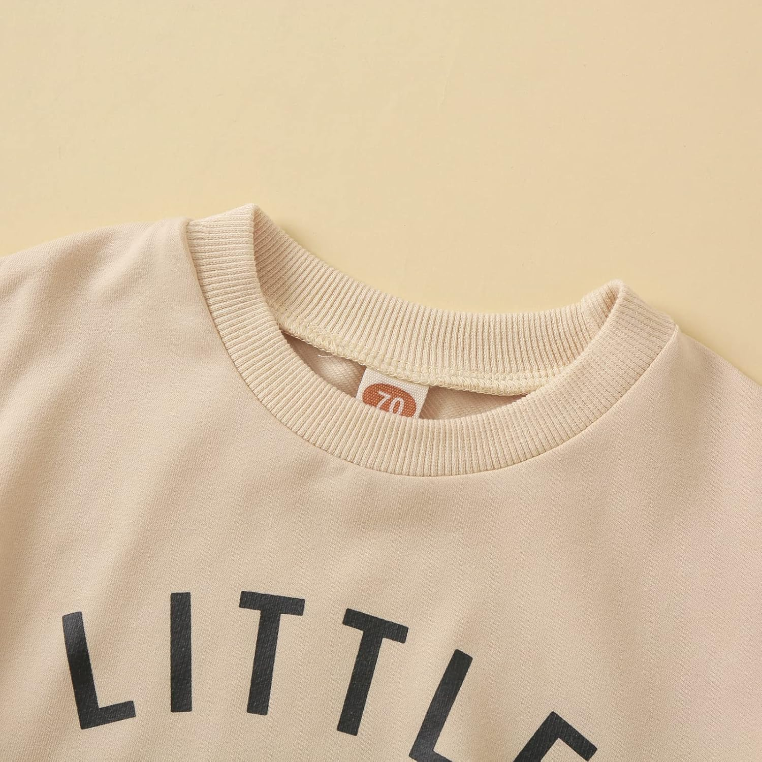 Newborn Baby Boy Fall Clothes Long Sleeve round Neck Letter Print Sweatshirt Top Long Pants Cute Toddler Winter Outfits image number 5