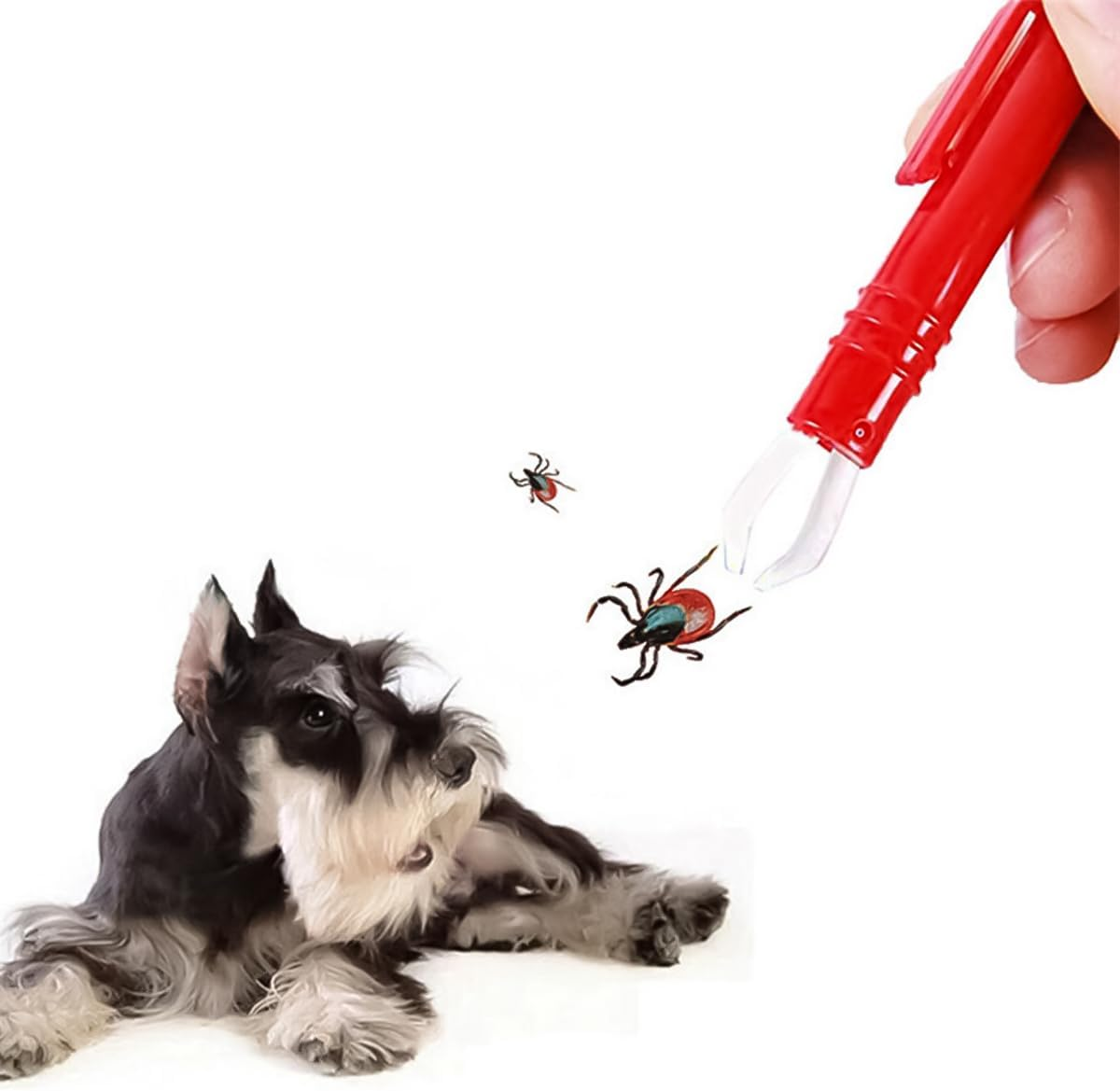 Sarini Tick Removal Kit for Dogs and Cats, Tick Removal Kit Third Pack, Tick Removal in Seconds, Safe Tick Tweezers for Humans and Animals