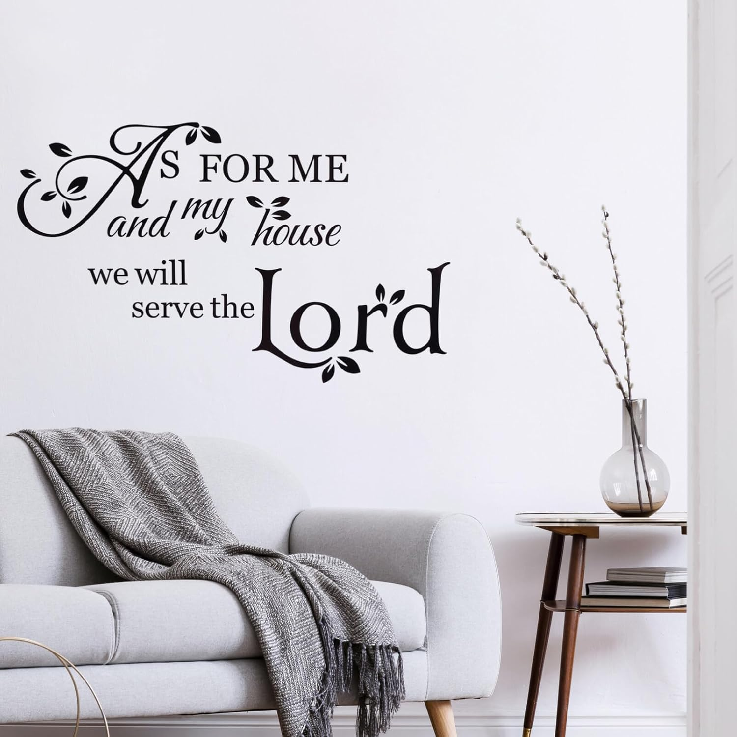 HOODANCOS Bible Verse Wall Stickers Inspirational Quote Wall Decals Religious Wall Stickers Peel and Stick Motivational Wall Decal for Bedroom Living Room Office Bathroom :15 image number 6