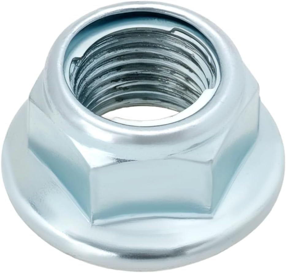 YINETTECH 1Pc M12 Electric Bikes Electric Vehicles Rear Wheel Axle Spindle Metal Nut Rear Wheel Nut Compatible with Sur-Ron Light Bee Silver image number 2