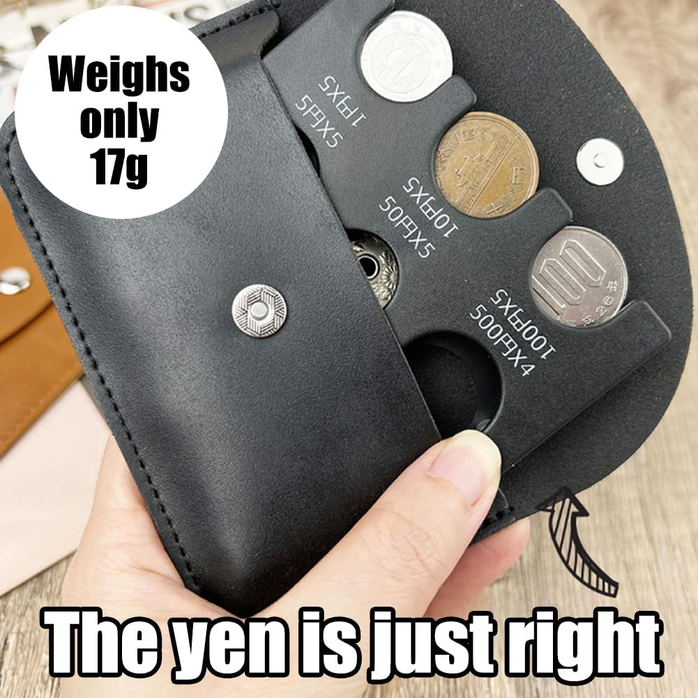 Japanese Yen Coin Holder Coins Trays Boxes Plastic Coin Sorter Organizer and Dispenser with 6 Slots JPY Portable Storage Hard Case Organiser for Travel Car Coins Storage ﻿ image number 2