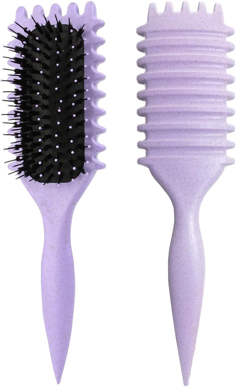 New Curly Hair Brush, 2025 Newest Brush Less Pulling Styling Brush for Men and Women, Curl Brush,Boar Bristle Hair Brush Styling Brush for Detangling (Blue)
