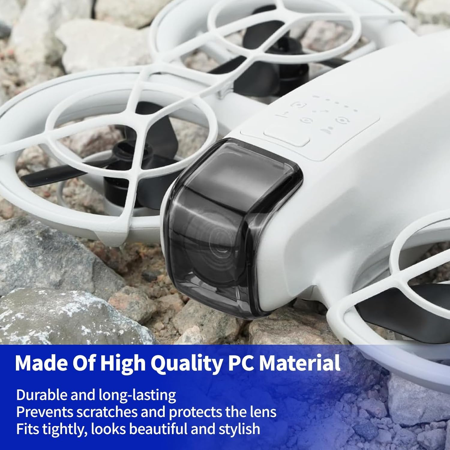 Wjelet Pack of 2 Gimbal Protective Case for DJI Neo, Lens Cap Gimbal, Transparent Dust Cover and Drop-Proof Accessories for DJI Neo Drone image number 2