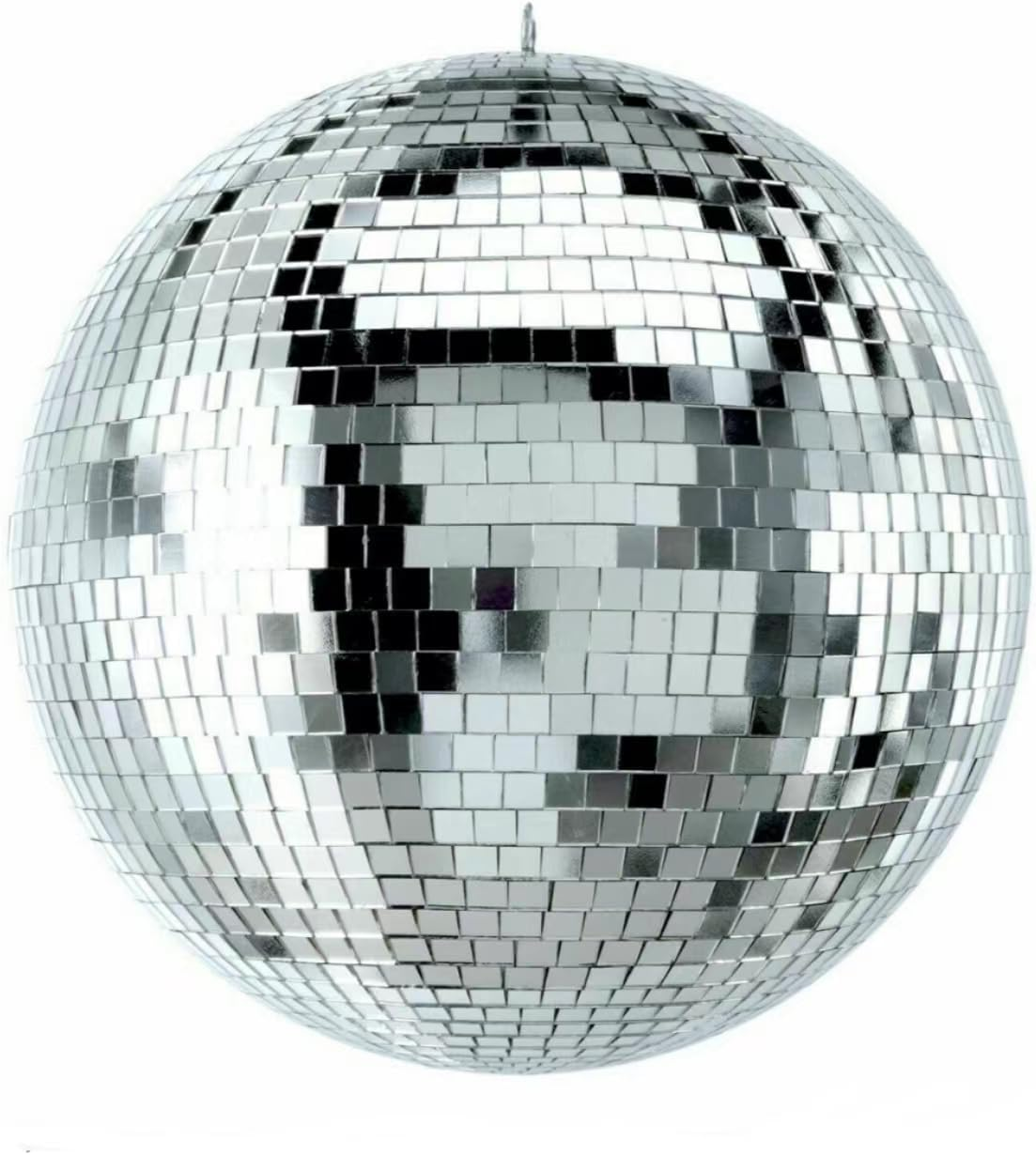Disco Mirror Ball DJ Light Silver Dance Party Stage Lighting (12 Inch (Diameter 30Cm))