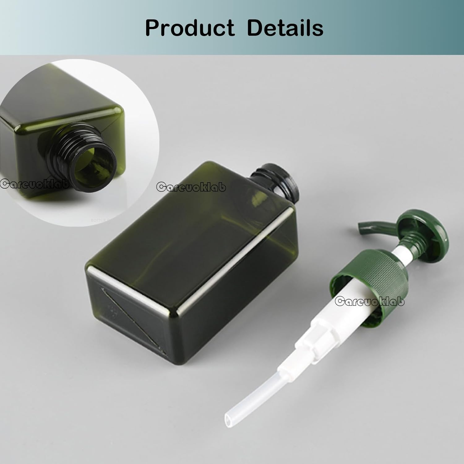 6 Pack 100Ml Travel Pump Bottles Set, Refillable Toiletries Containers, Pump Dispensers for Travel Shower and Sitz Bath, Shampoo Body Lotion Cosmetics image number 5