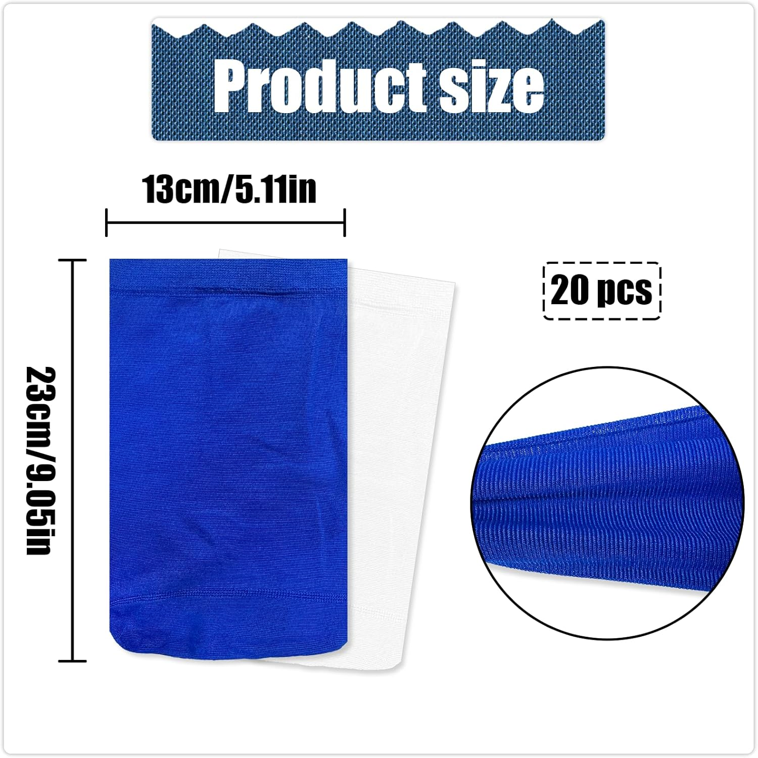 Pool Filter Socks, 20 PCS Ultra Fine Mesh Screen Liner for Cleaning Debris and Leaves (Universal) image number 3