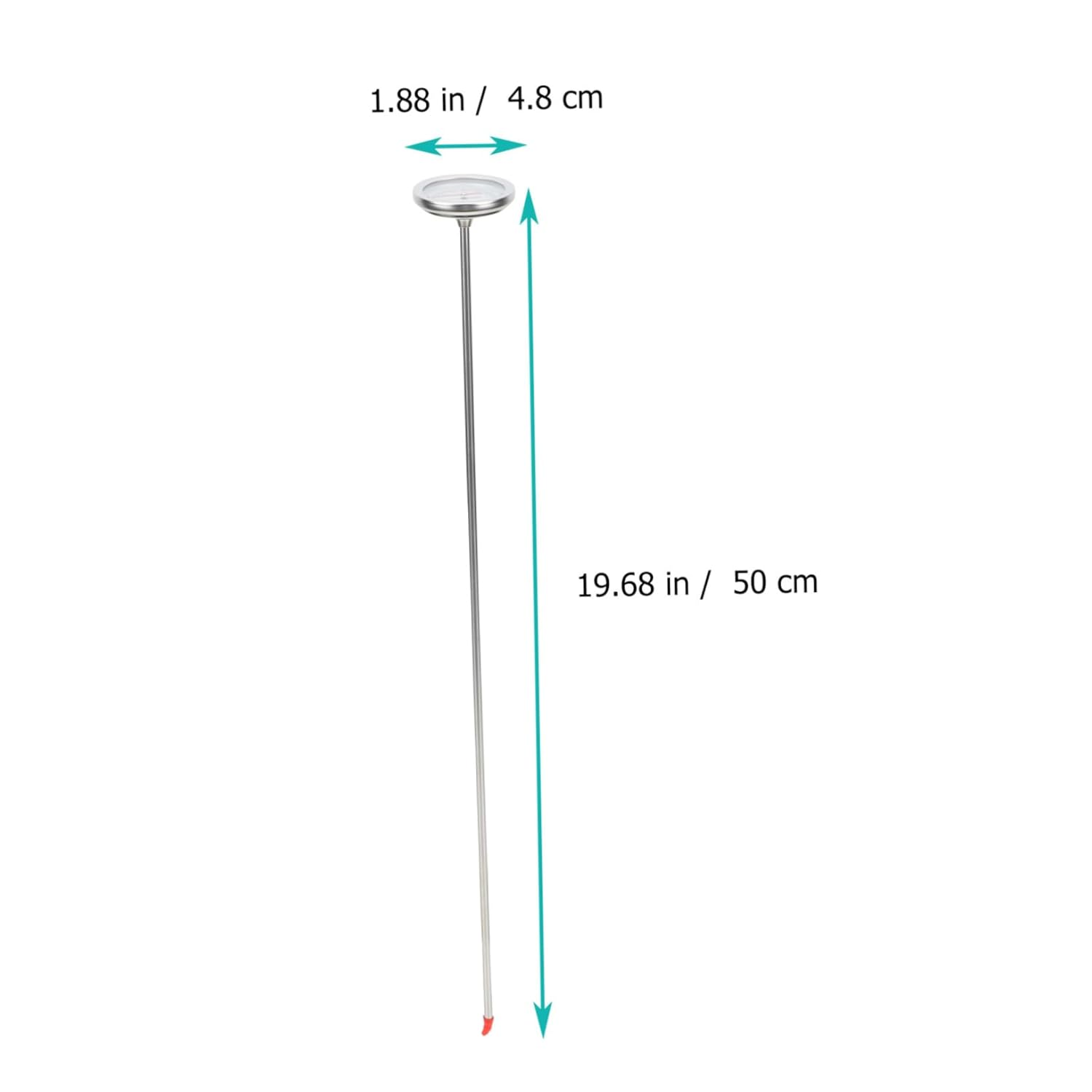 Ibasenice Stainless Steel Soil Thermometer Long Probe Gardening Temperature Detector Sensor for Compost with Accurate C- C Measurement Probe image number 6
