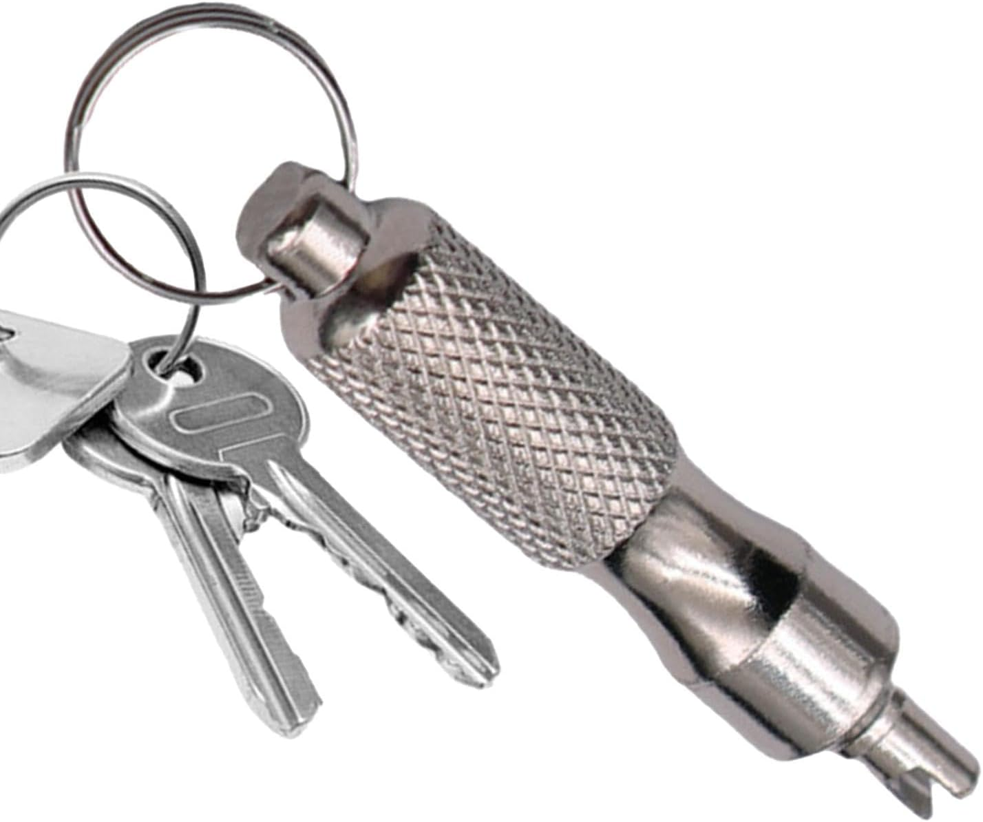 Valve Core Remover Keychain - Automotive Car Repair Tool Wrench Keychain | Car Accessories, Installation Removal Tool for Bicycles, Motorcycles, Electric Vehicles