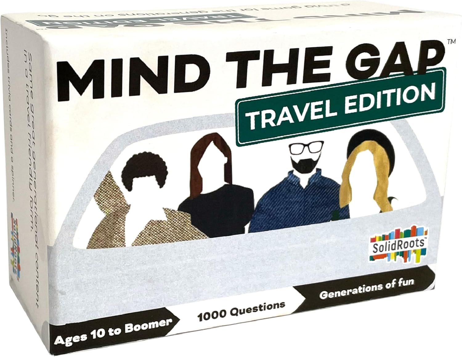 Mind the Gap Just the Questions, Expansion Pack with 1000 New Questions for All Generations + 50 New Challenge Cards