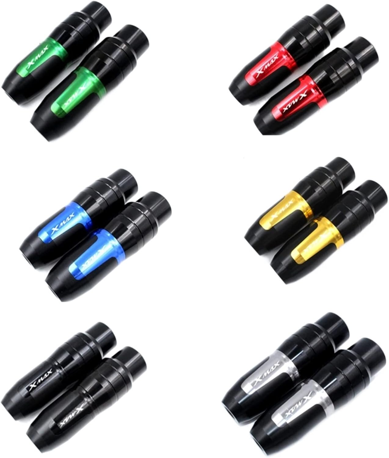 Motorbike Frame Sliders for Y┐AMAHA FZ8 FZ8N FZ 8 Motorcycle Accessories CNC Frame Crash Pads Exhaust Sliders Crash Protector with Logo (Color : Black, Size : 1 Pair) image number 1