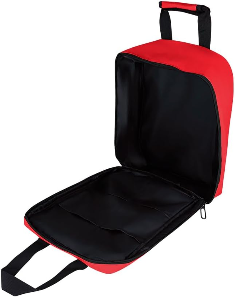 Red Emergency Backpack First Aid Bag Empty Medical First Aid Rucksack Treatment Back Pack Trauma Bag with Reflective Strip for Cycling Riding Hiking Camping Daycare Vacation Road Trip - Red Bb image number 4