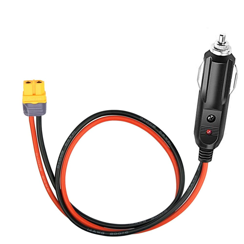 DC 12V/24V Car Cigar Cable to XT60 Connector Quick Charging 120W Works with Ecoflow Delta Powerstations (120W Quick Charging) image number 6