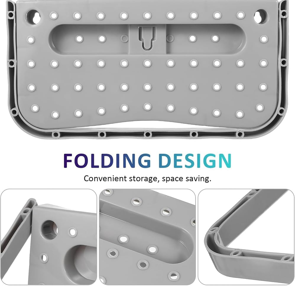 4Pcs Wall Mounted Shoes Rack,Wall Mounted Foldable Camper Shoe Organizer Shelf,Space-Saving Various Footwear Holder Essential Accessories for Travel Trailers,For Slippers,Leather Shoes,Sneaker