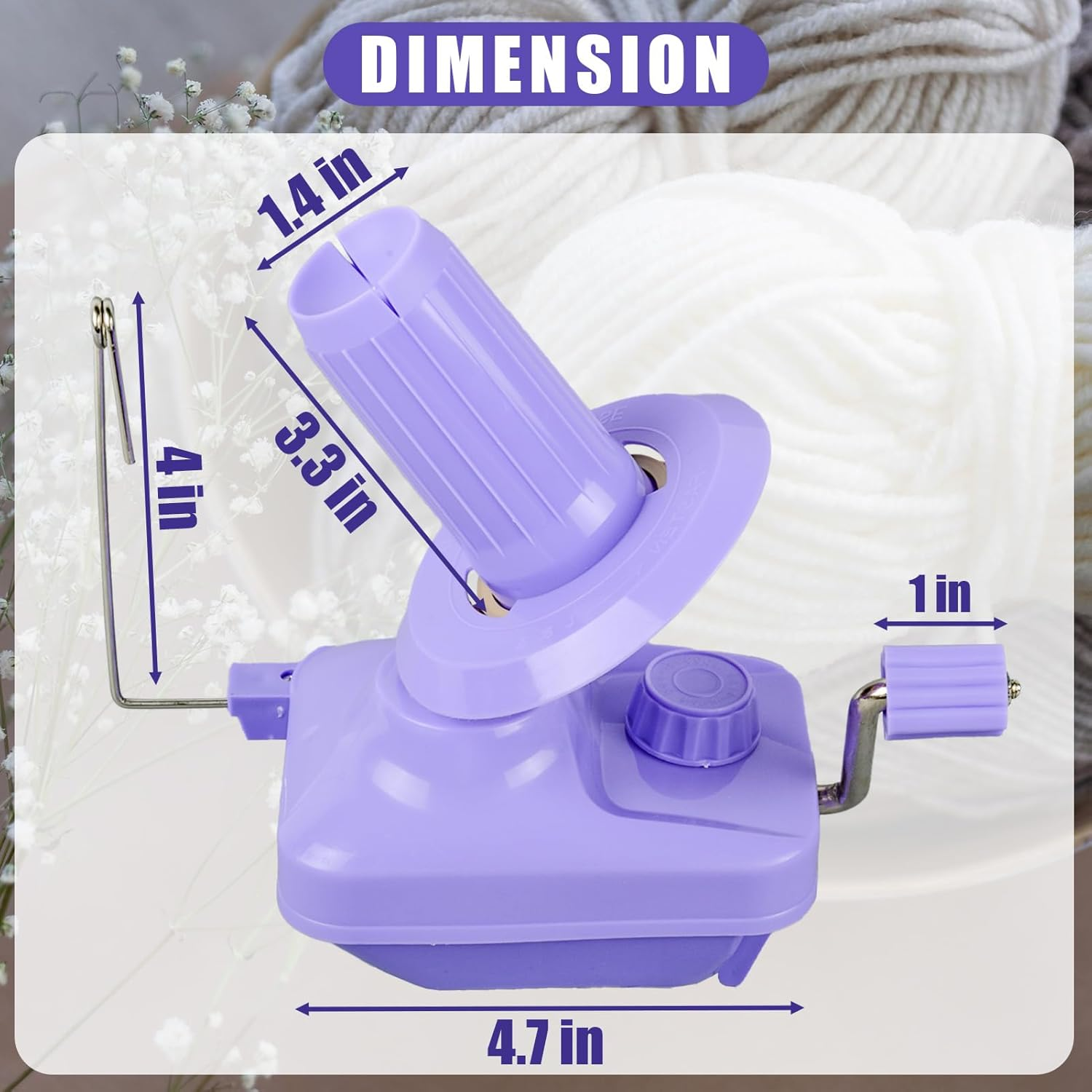 Wool Winder Yarn,Home Yarn Winder Yarn Fiber String Ball Wool Winder Hand Operated Swift Thread Yarn Ball Wind image number 1