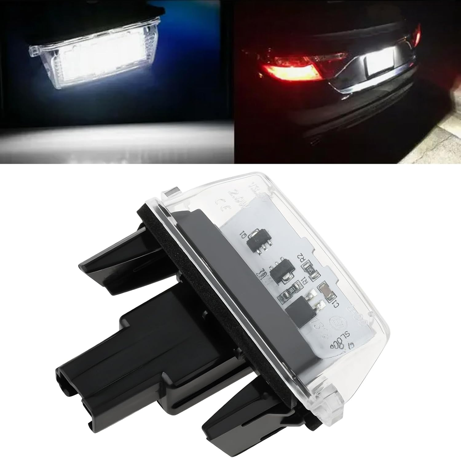 Be in Your Mind 2Pcs Number Plate Light 81270-0D120 812700D120 Compatible with Toyota Avensis Auris image number 5