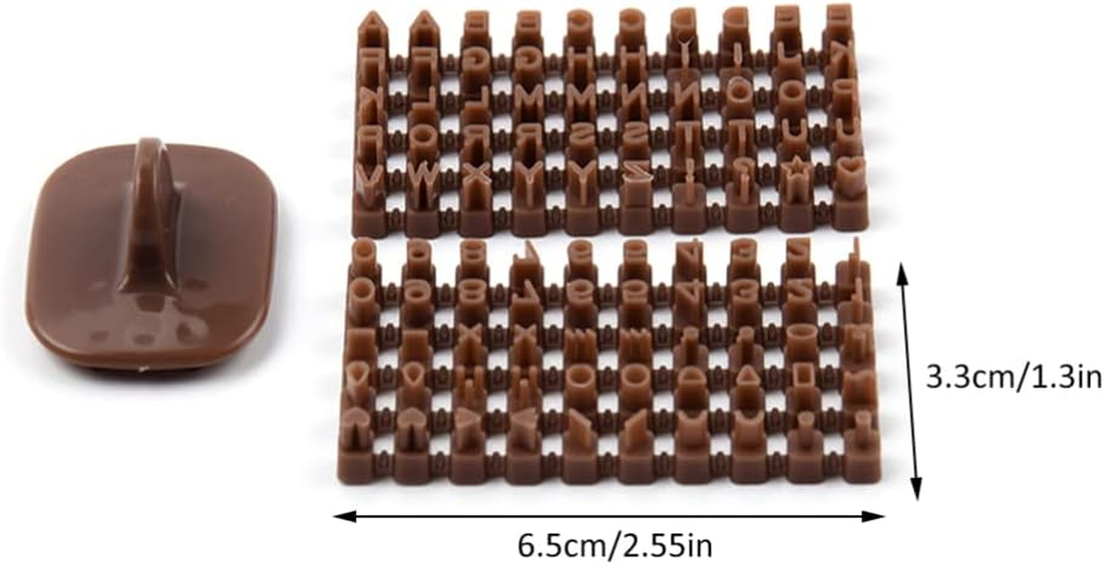 COHEALI Letter Stamps for Clay: 3Pcs Polymer Clay Letter Stamps Pottery for Clay with Double Small Alphabet image number 6