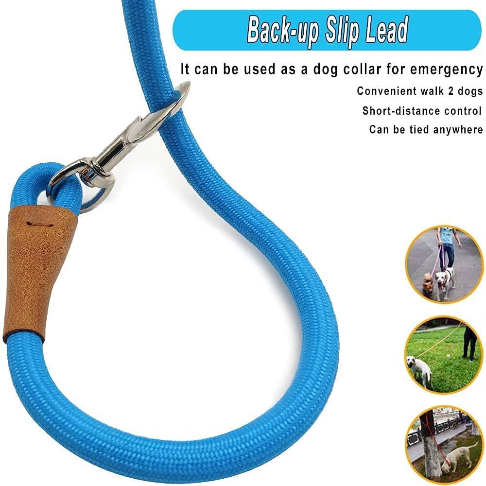 YUCFOREN 6 Foot Dog Tie Out Rope Leash, Training Tie down Heavy Duty Climbing Nylon Basic Leash for Camping, Indoor, Outdoor and Front Yard image number 1
