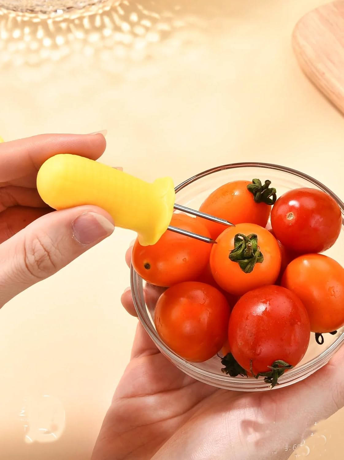 Bluejunior Corn Holders &ndash; Corn on the Cob Forks, Grilling Skewers & Fruit Prongs for BBQ, Kitchen, and Outdoor Cooking (Dual-Prong Design, Secure Grip image number 2